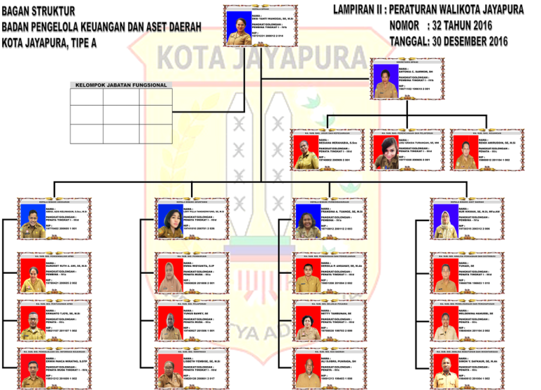 STRUKTUR ORGANISASI - BPKAD JAYAPURA KOTA